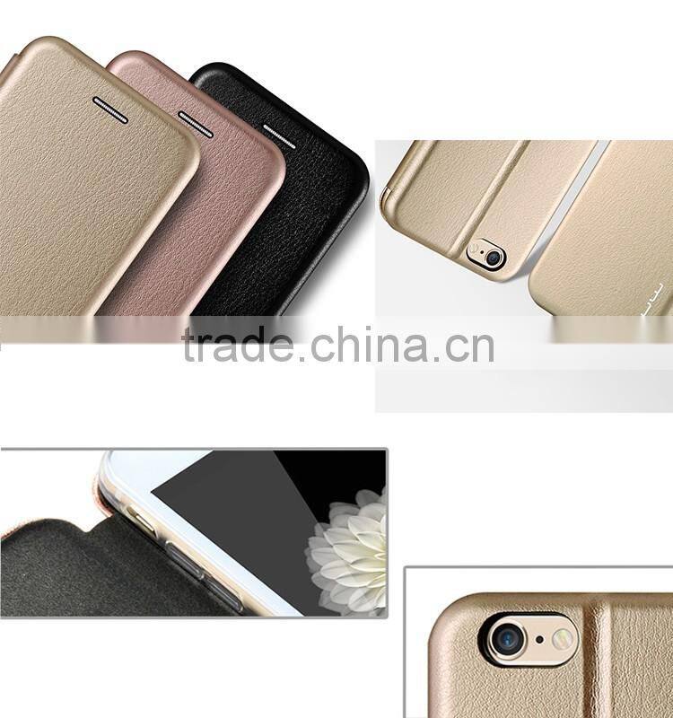 Excellent quality top sell flip leather for iphone 6 6S 6 plus with small MOQ