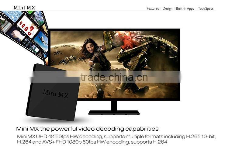 good price amlogic s905 mini mx firmware android 5.1 mini mx tv box