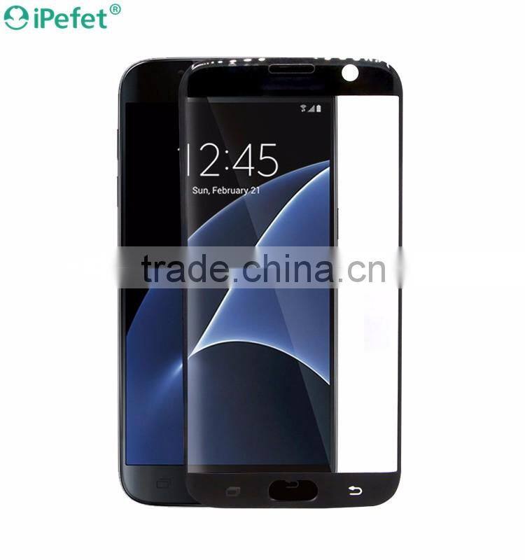 High Quality Curved Full Protector Anti-Fingerprint Tempered Glass Screen Protector For Samsung Galaxy S7 Edge