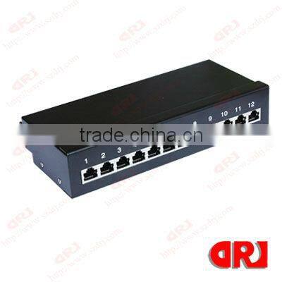 MADE IN CHINA shenzhen DRJ Cat6 12 Ports STP Patch Panel