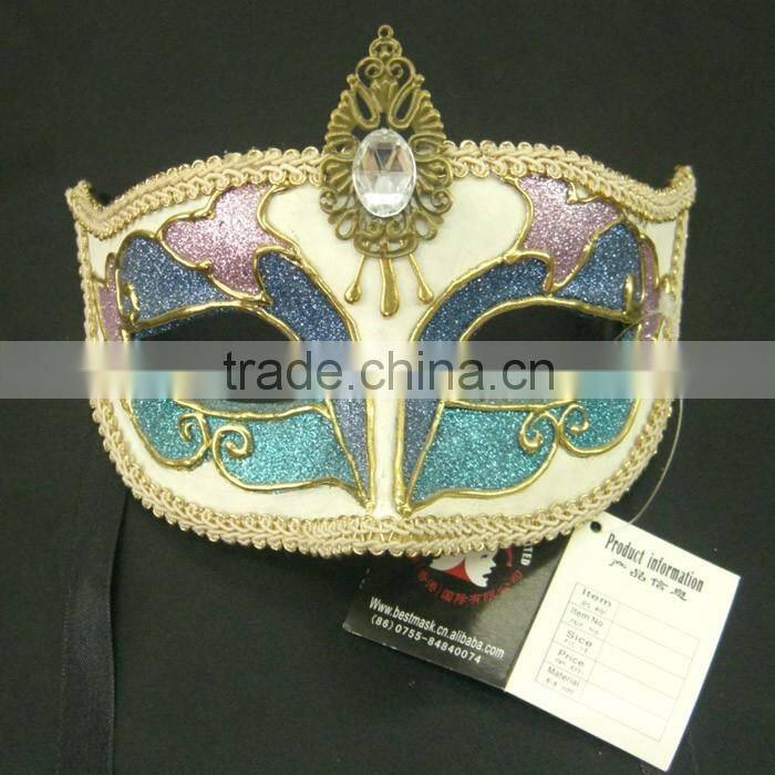 Carnival mask in Face Shield with Jewel, PVC Mask