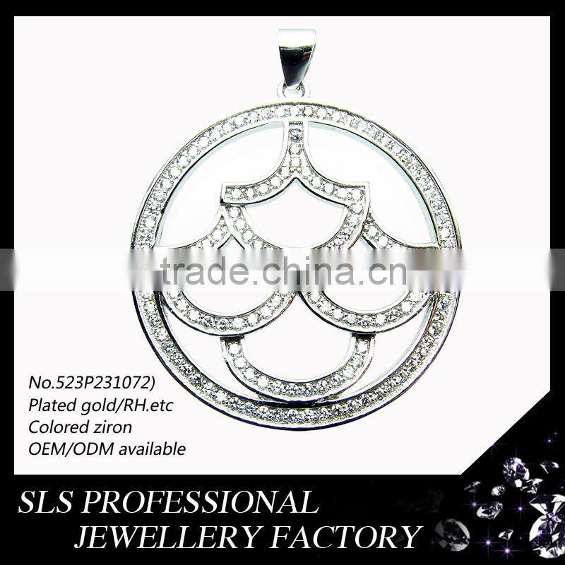 Hot and fashion hip-hop jewelry for boys pendants white gold plated silver fish design pendant