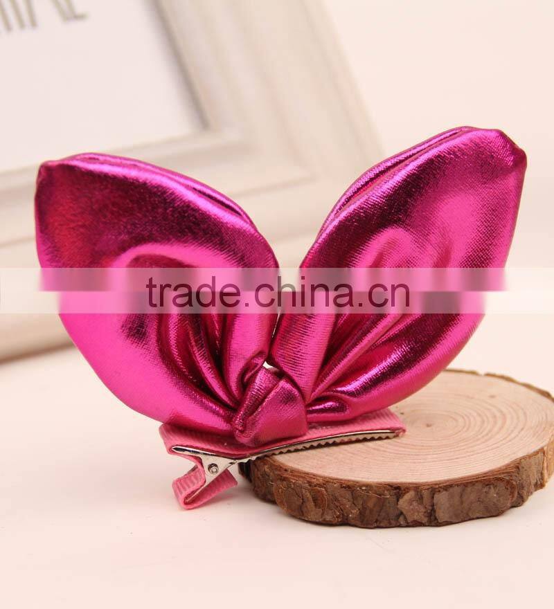 European baby children hair accessories hot sale girl rabbit ear hairpin cute baby girl barrettes