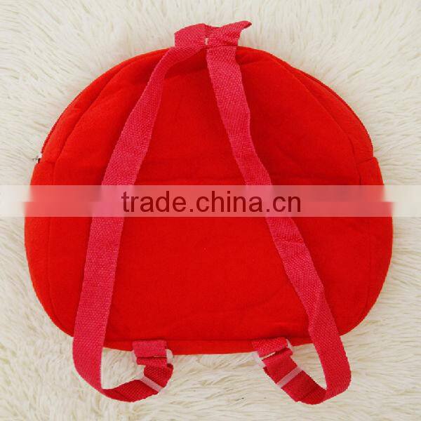 kids plush bags/baby bag plush toy/baby plush bag