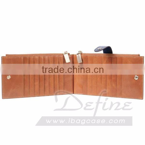 Hot Selling Women's Leather Zipper Wallet Card Case Purse