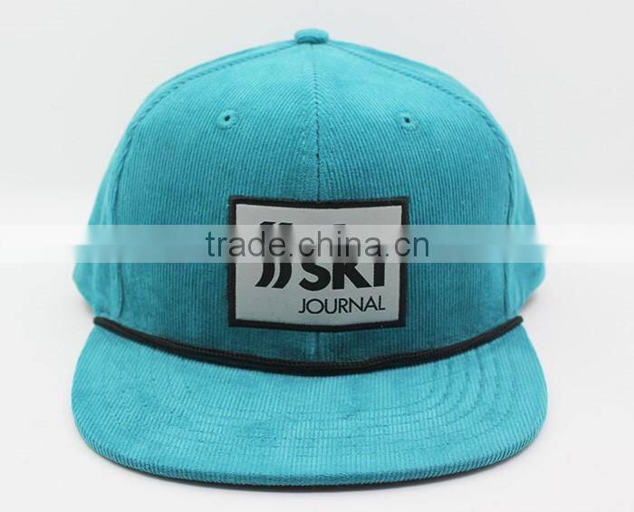 corduroy blank 5 panel snapback hats wholesale