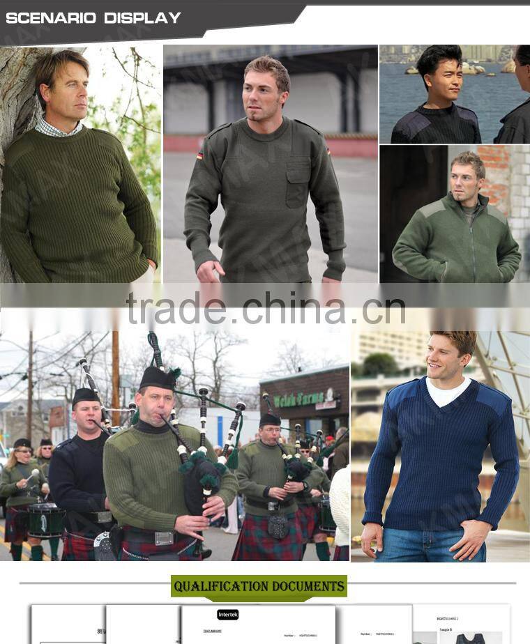 Government Issue Military Wool Sweater For Outdoor Use