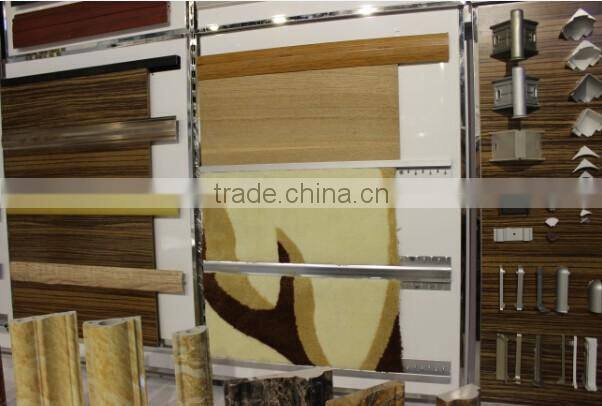 Newest arrival aluminium wood grain floor trim floor transition cover strip