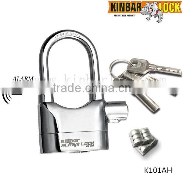 Motorcycle alarm lock