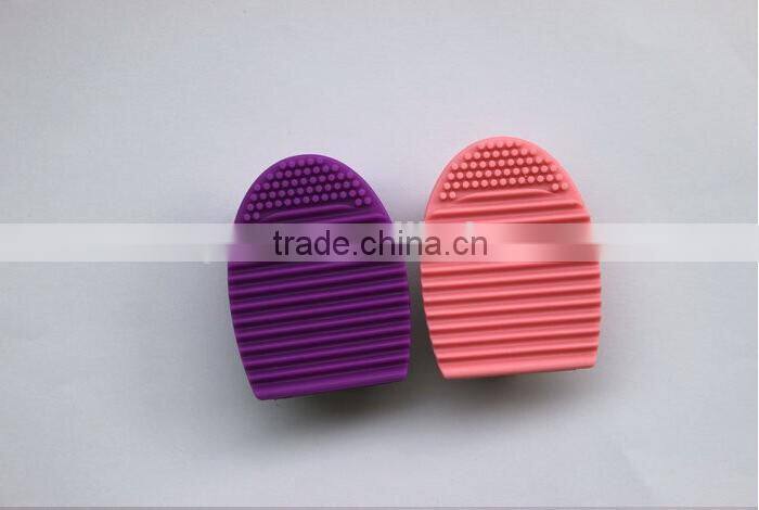 Brushegg Silicone Brush Cleaning Egg Brush Cleaning egg Cosmetic Brush Cleanser Mack up Makeup Brush Cleaner Clean tools
