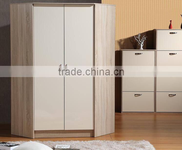 Modern Home Use High Quality Kanya 2 Door Corner Wardrobe
