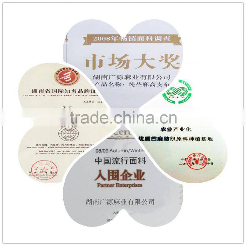 Ramie Cotton Dyed Fabric For Clothes/C21s*R19s 52*58