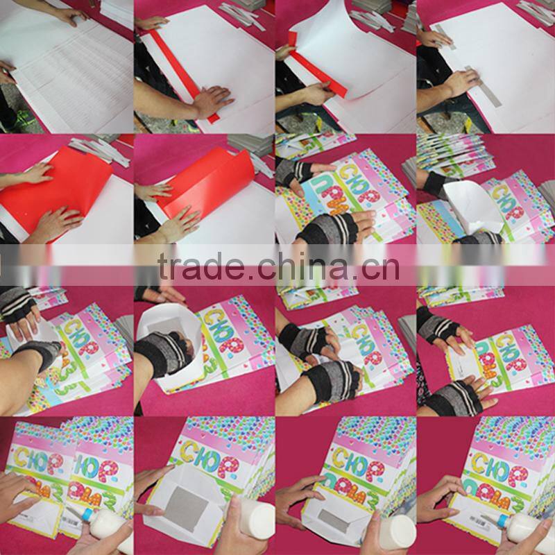 Corrugated packaging box with PVC window