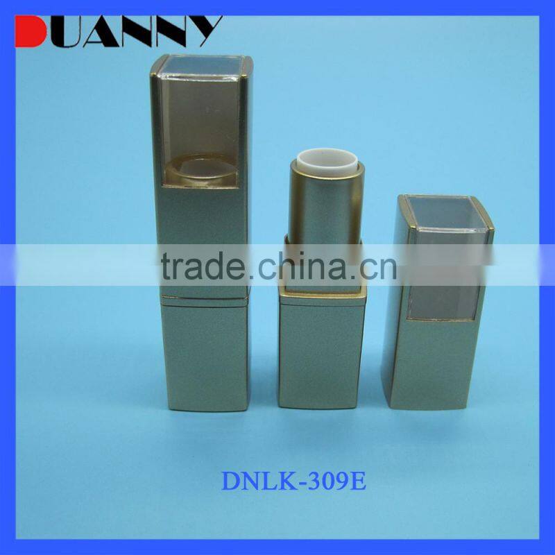 UV BLACK EMPTY SQUARE LIPSTICK CONTAINER WITH MIRROR FOR MAKEUP