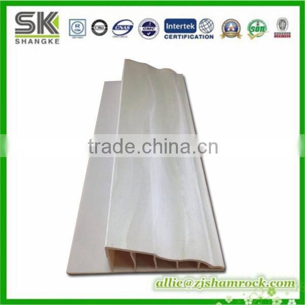 wooden color Plastic PVC Skirting Board
