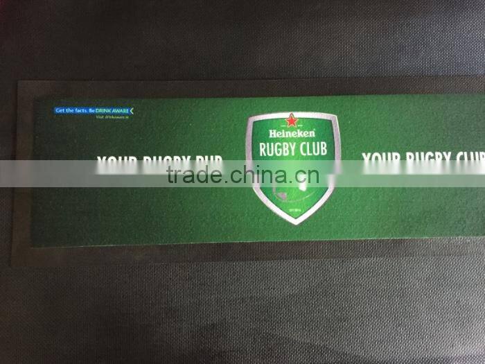 SMETA factory Anti-slip Nitrile Rubber Customized Bar Spill mat