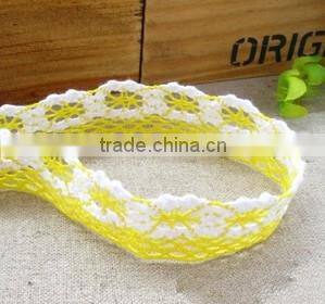 Chantilly crochet cotton guipure lace trim