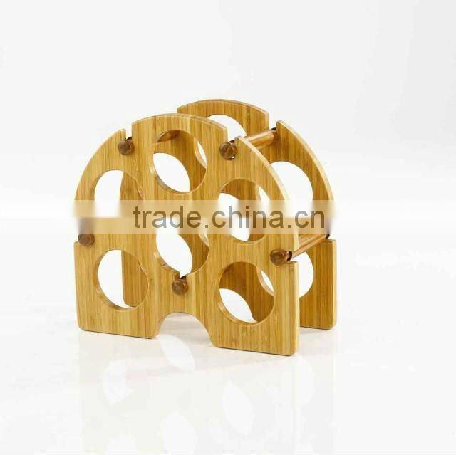 bamboo wine rack