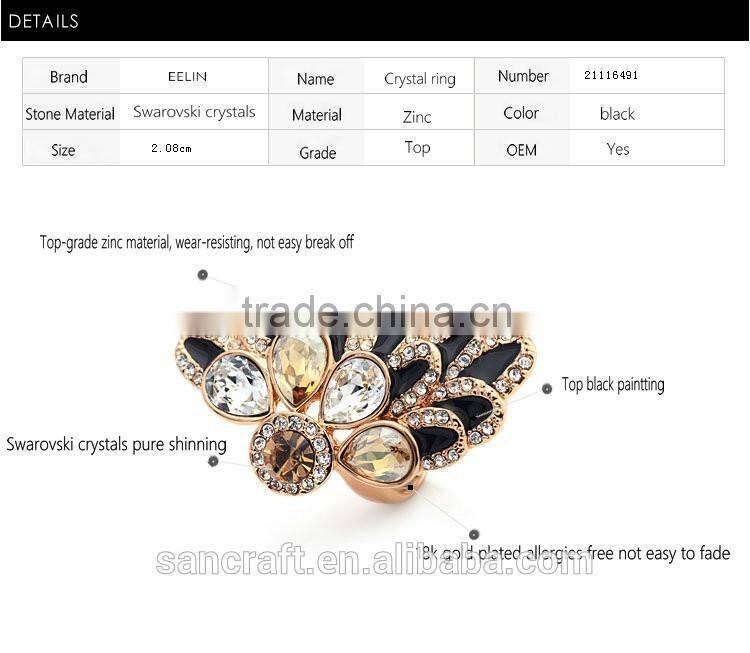 Exaggerated kundan ladies finger gold design fashion ring finger rings photos