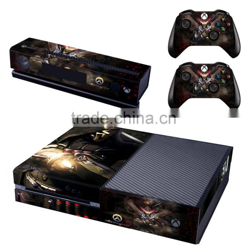 OEM design replace console PVC waterproof skin sticker for Microsoft Xbox one