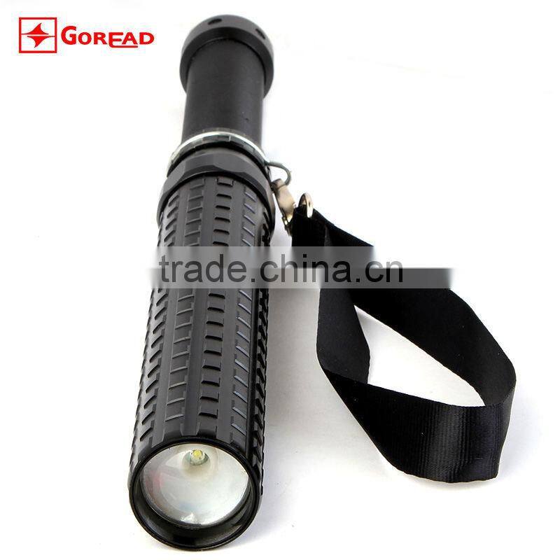 Goread Y34 metal flashlight workin light police torch LED flashlight 3W high bright police flashlight