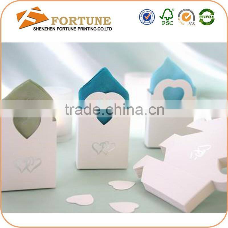Custom printed flat pack cardboard paper folding candy box