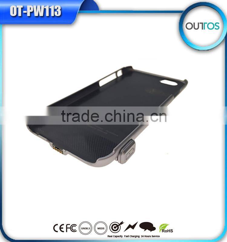 Qi wireless charging power bank 1500mah battery case for iphone 6