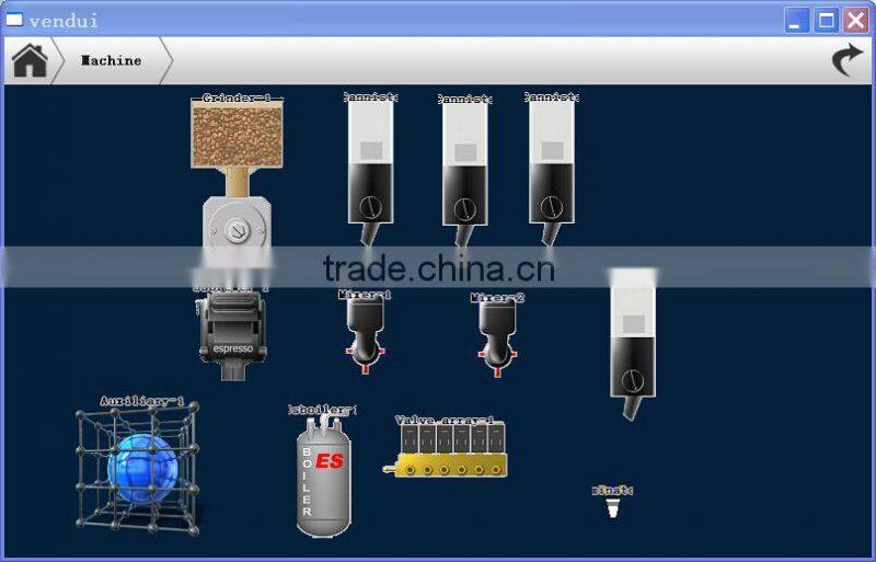 ESFB7CP automatic espresso coffee tea vending machine