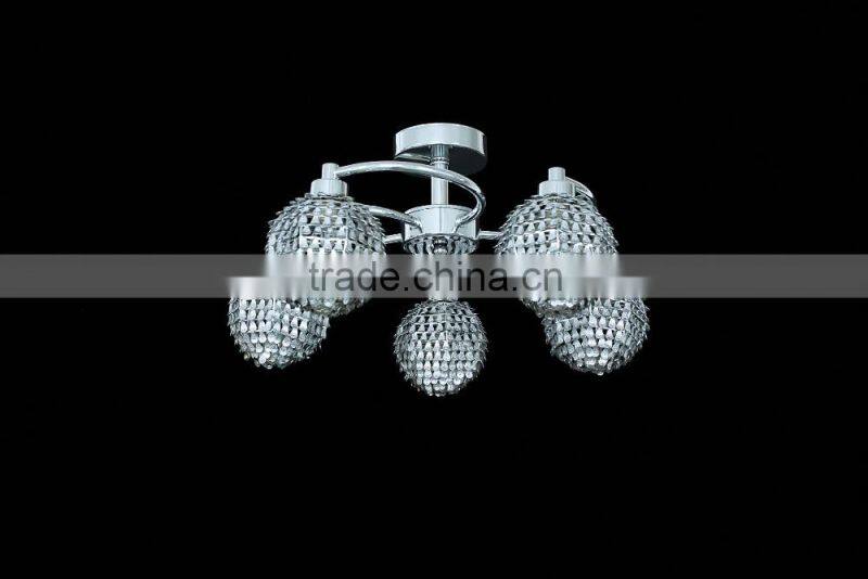 New Retro rustic Chandelier wrought iron wire ball shade lighting fixture