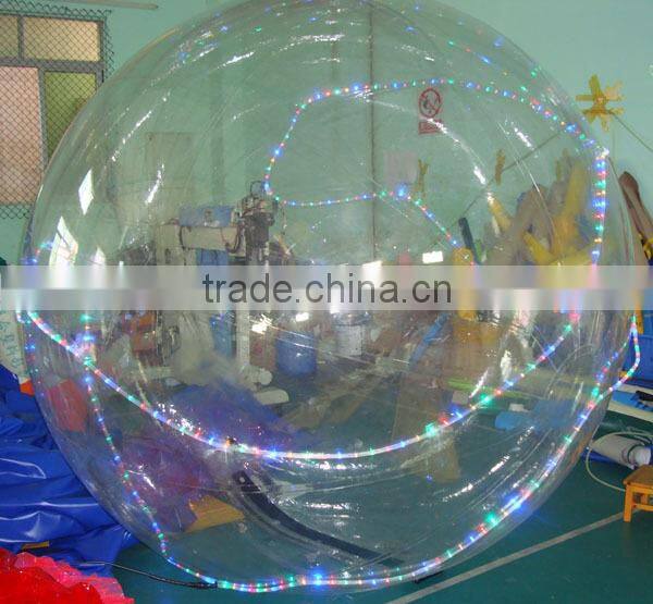 advertising led light inflatable climb in ball, inflatable ball games