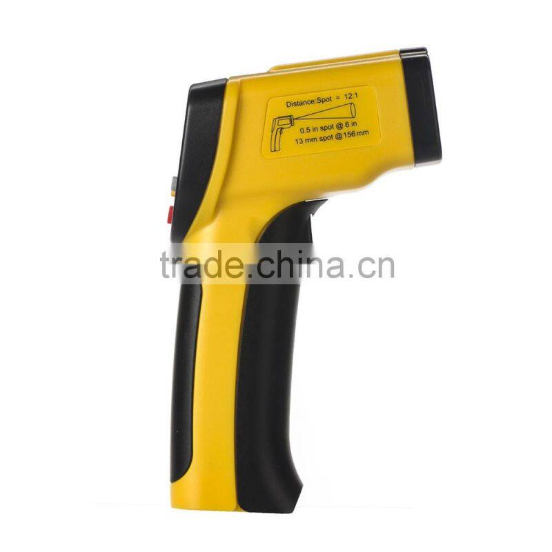12:1 Pyrometer MIX MAX Hold 842F -50~450C 0.95EM Laser IR Infrared Thermometer