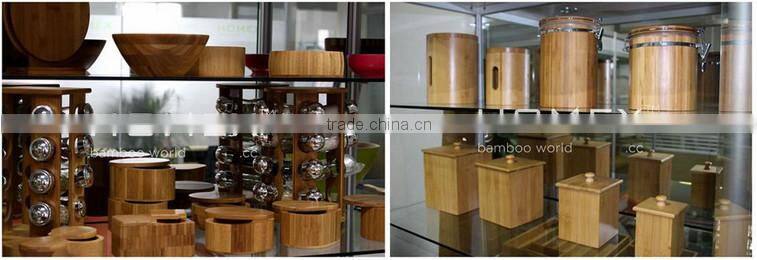 Bamboo desktop organizer office supply organizer caddy Homex-BSCI Factory