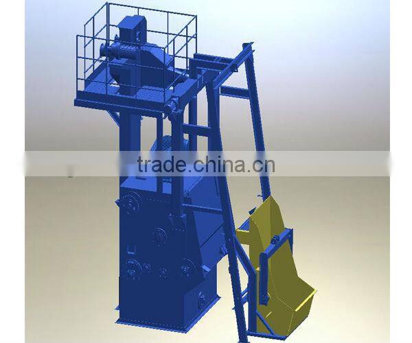 Shot blasting machine for aluminum parts