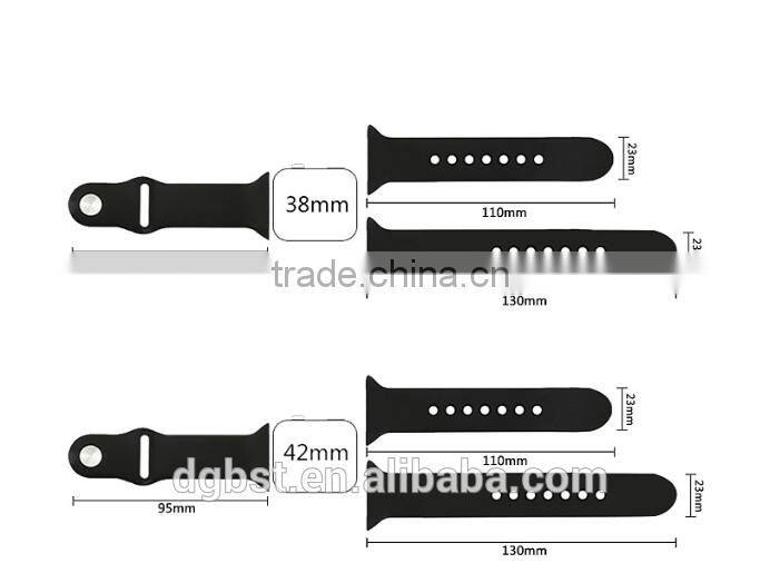 Fashion silicone watch bands watch straps for apple watch band