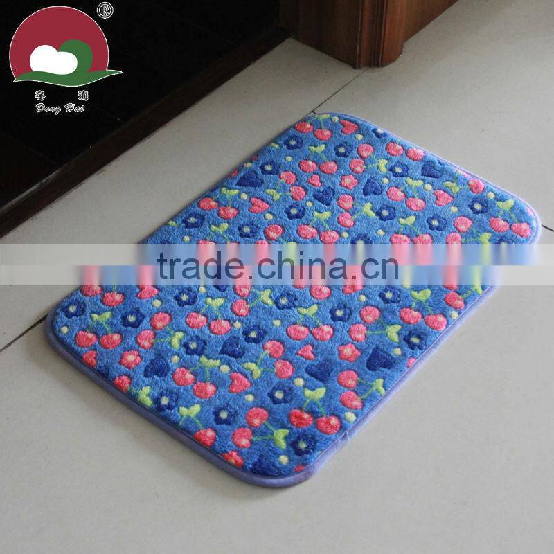 coral fleece floor mat door mat with anti slip base