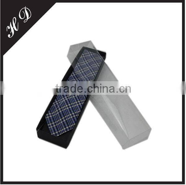 Black Tie Gift Boxes With PVC Separate Lids