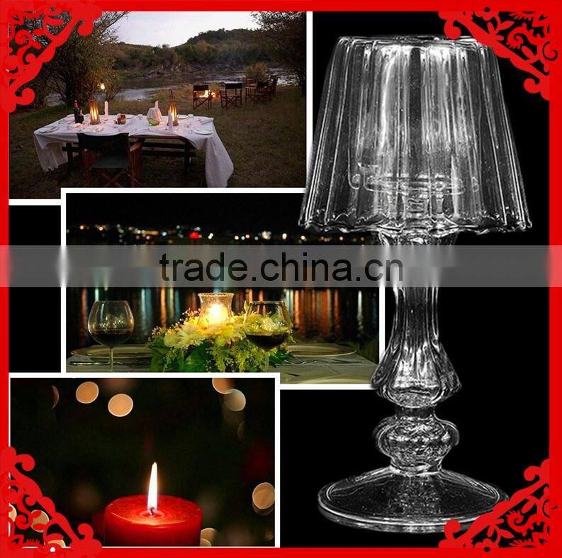 Spade Votive Tea Light Glass Candle Holder