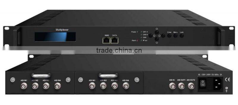2015 Latest Multi channel ASI input and Single ASI output Multiplexer