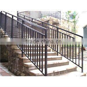 Top-selling hand forged exterior stair handrail