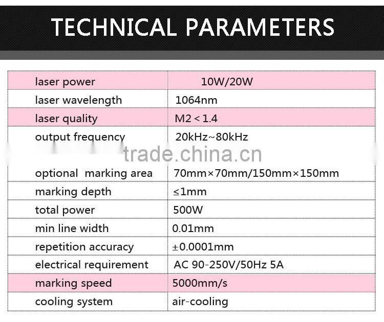 fiber laser marking machine for Advertising,acrylic,decoration industry special JL-KB