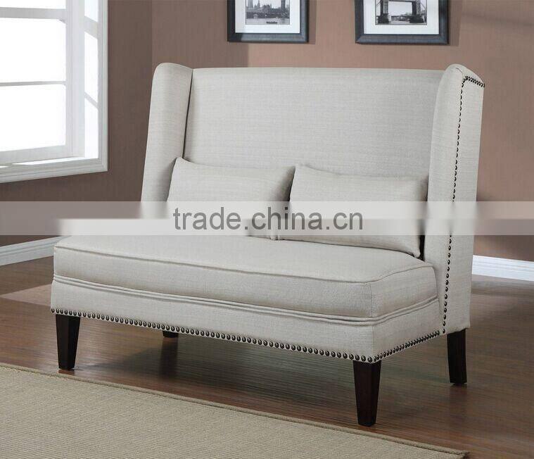 Livingroom Sofa Chair Off White Natural Linen Loveseat
