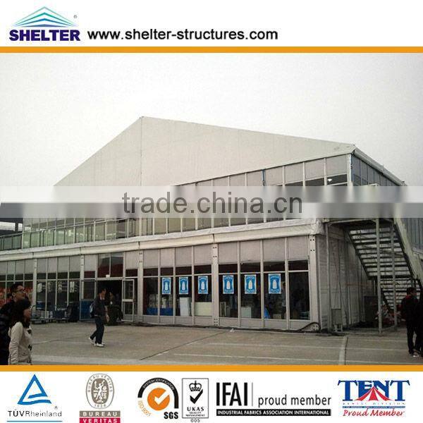 2 storey Acrylic Marquee, two storey solid glass walls tents for sale