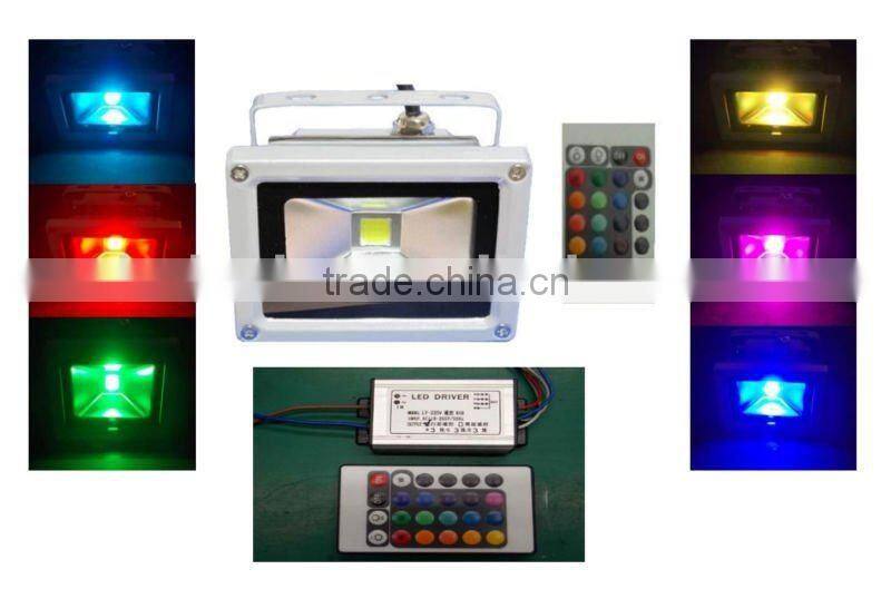 DLC cUL CE UL 80w IP65 LED flood light RGB with 5 years warranty