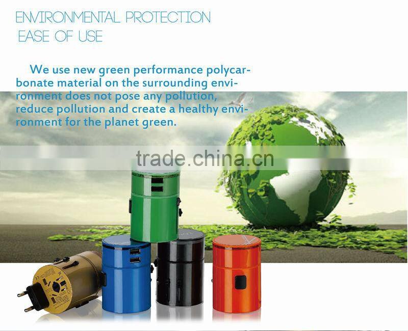 Universal Travel Adaptor With Dual Usb Charger