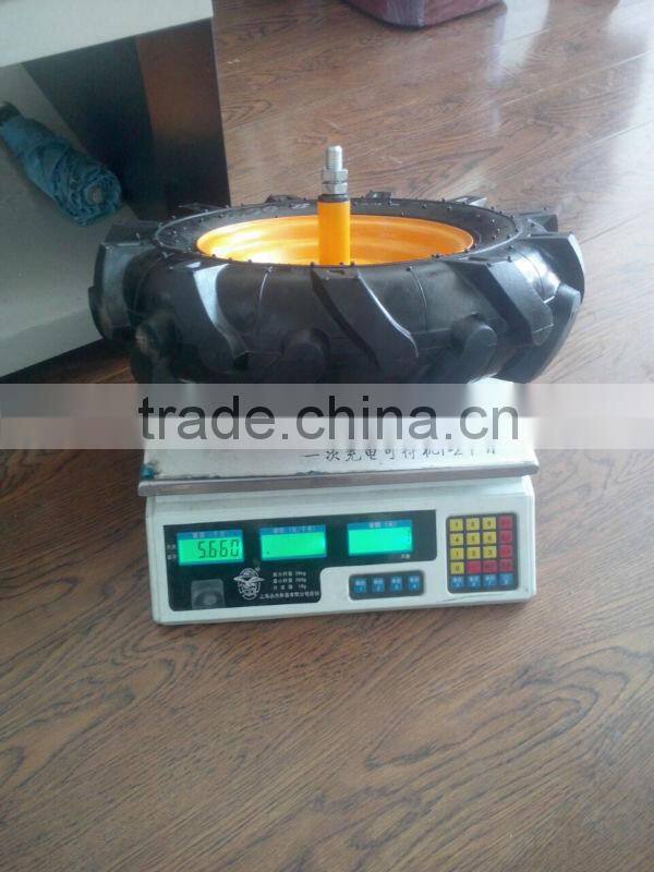 Herringbone pattern rubber Pneumatic wheel 4.00-8