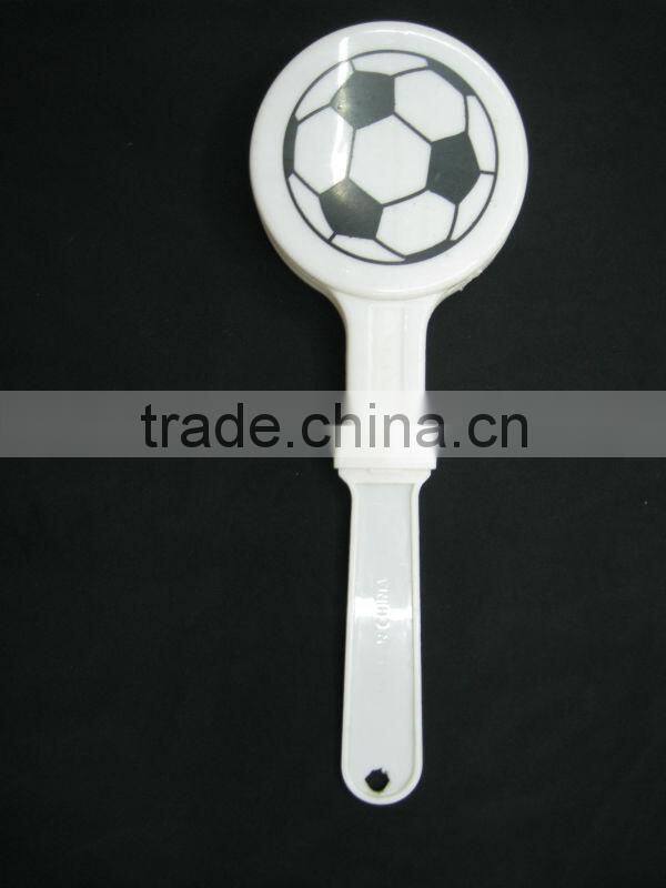 Rugby ball shaped Football sports fans plastic hand clapper