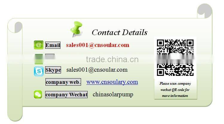 High Quality Solar Pumps For Irrigation Price ( 1000w - 6.0 m3/hr - 72 m )