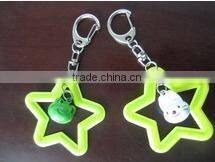 promotional gift reflective PVC keychain