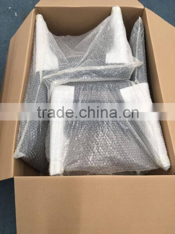 Commercial use office sectional genuine leather sofa 3 seating set designs