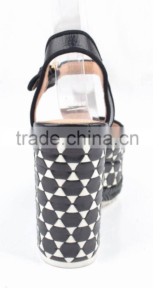 latest design fashion high heels wedge casual woman sandals for shoes 2014